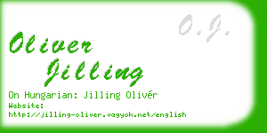 oliver jilling business card